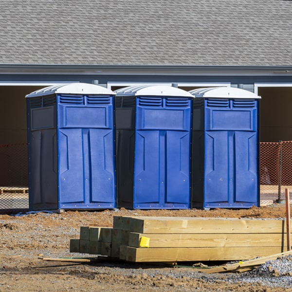 how often are the porta potties cleaned and serviced during a rental period in Lovely Kentucky